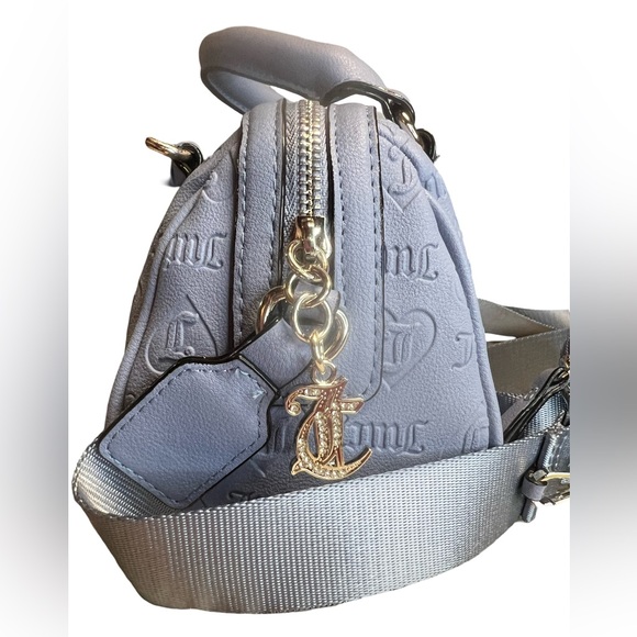 Juicy Couture Los Angeles NWT Slate Blue Semi Charmed Satchel Crossbody Bag (55) - Picture 5 of 9